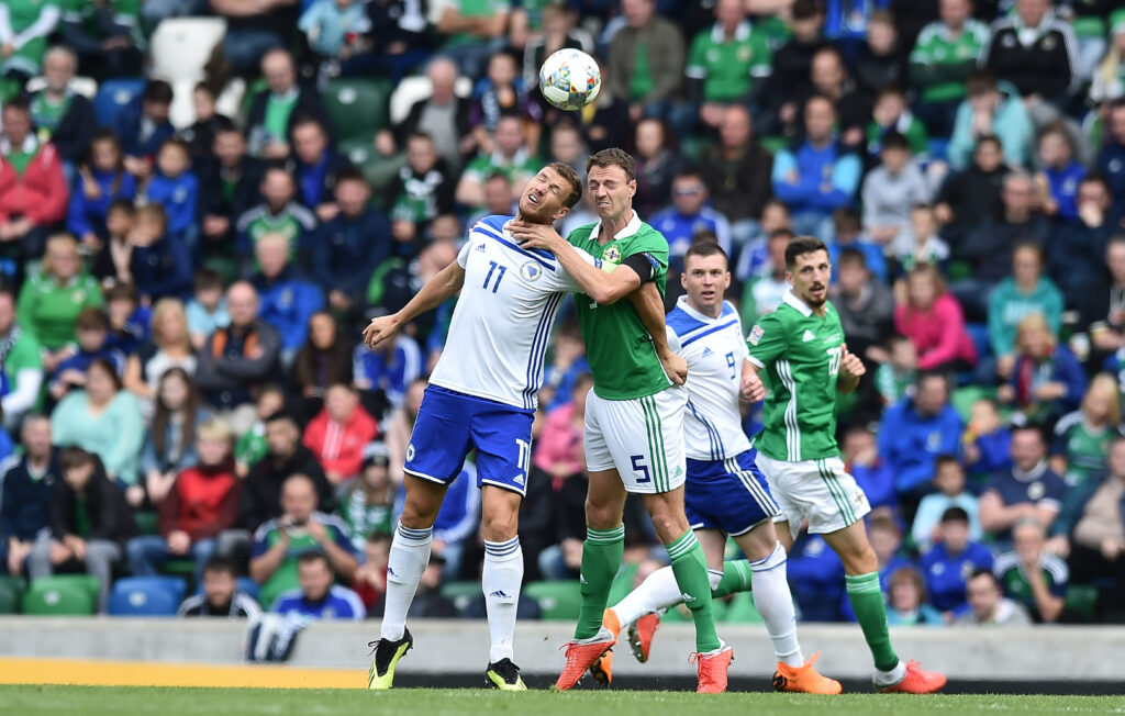 Edin Dzeko, attaccante della nazionale bosniaca